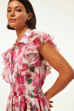 MISA Los Angeles FLORENCIA DRESS Gardenfuchsia Hot