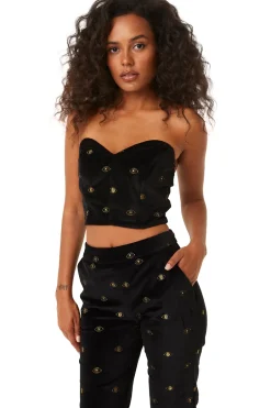 MISA Los Angeles GEORGIA BUSTIER Black Discount