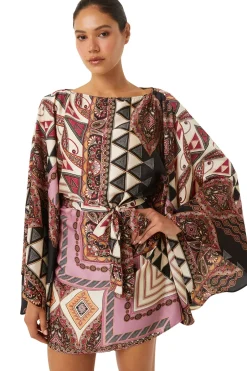 MISA Los Angeles GIADA DRESS Leonardopatchwork Fashion