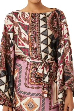 MISA Los Angeles GIADA DRESS Leonardopatchwork Fashion