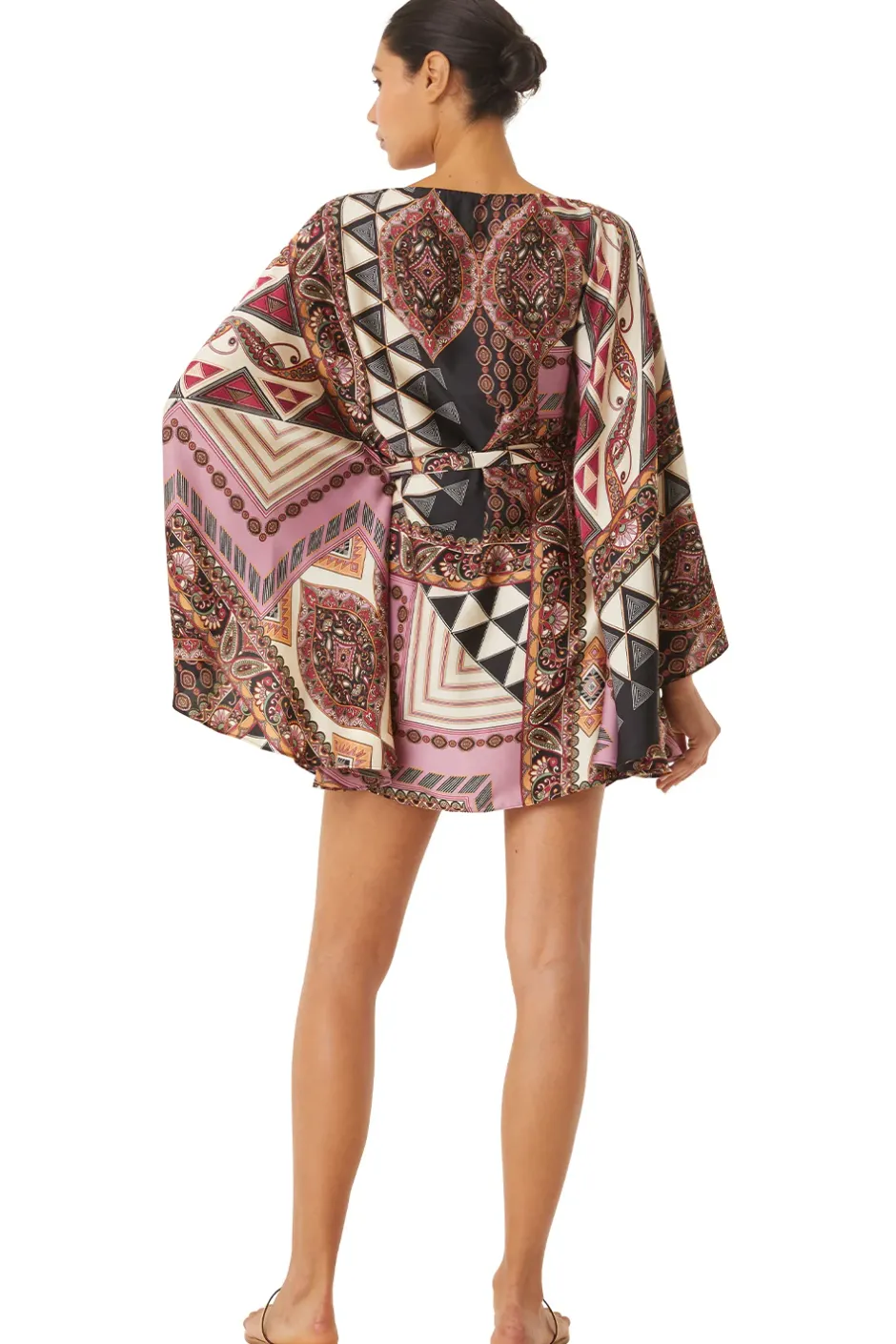 MISA Los Angeles GIADA DRESS Leonardopatchwork Fashion