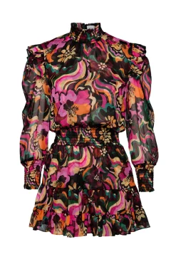 MISA Los Angeles GIANNA DRESS Floragroovechiffon Hot