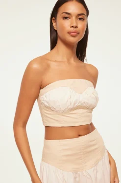 MISA Los Angeles GOLNAZ TOP Ivorylinenmix Sale