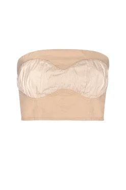 MISA Los Angeles GOLNAZ TOP Ivorylinenmix Sale