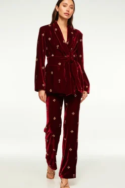 MISA Los Angeles HARLOW PANT Garnetvelvet Outlet