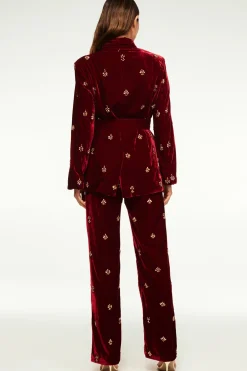 MISA Los Angeles HARLOW PANT Garnetvelvet Outlet