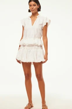 MISA Los Angeles ILIANA DRESS Whiteeyelet Discount