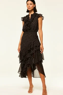 MISA Los Angeles ILYSA DRESS Blacklapiseye Fashion