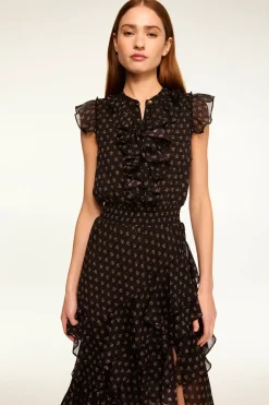 MISA Los Angeles ILYSA DRESS Blacklapiseye Fashion