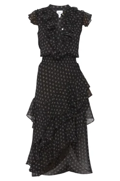 MISA Los Angeles ILYSA DRESS Blacklapiseye Fashion