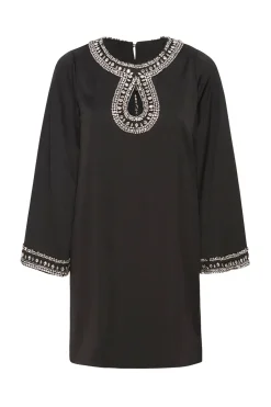 MISA Los Angeles IVY DRESS Blacksatin Clearance