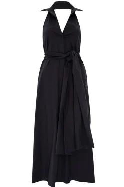 MISA Los Angeles JESSIKA DRESS Blackpoplin Clearance