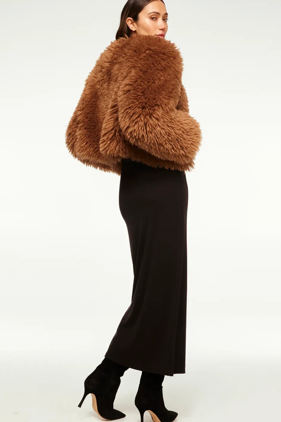 MISA Los Angeles JORDYN FAUX FUR JACKET Lattefauxfur Discount