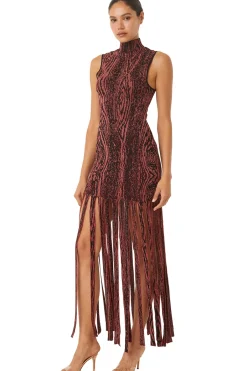 MISA Los Angeles JOSEPHINE DRESS Pomegranate Fashion