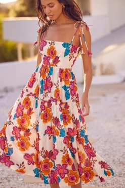 MISA Los Angeles KAMINA DRESS Floramarbella New