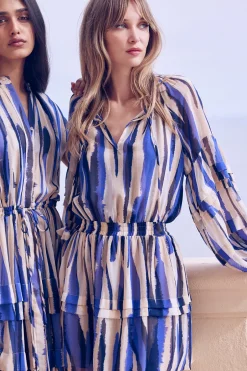 MISA Los Angeles KARLINA DRESS Stripedinstinct Discount
