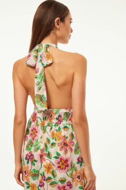 MISA Los Angeles KAROLINA DRESS Floraexoticachiffon Clearance