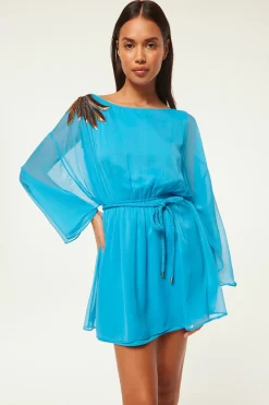 MISA Los Angeles KATANA DRESS Aquapalmd'or Best