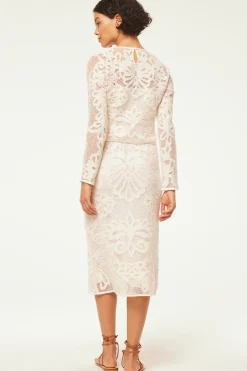 MISA Los Angeles KORD SKIRT Embroideredmesh Hot