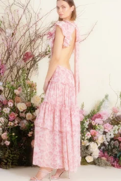 MISA Los Angeles LANA DRESS Pinkverdana New