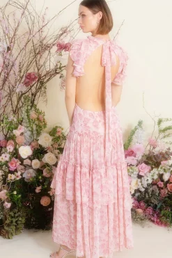 MISA Los Angeles LANA DRESS Pinkverdana New