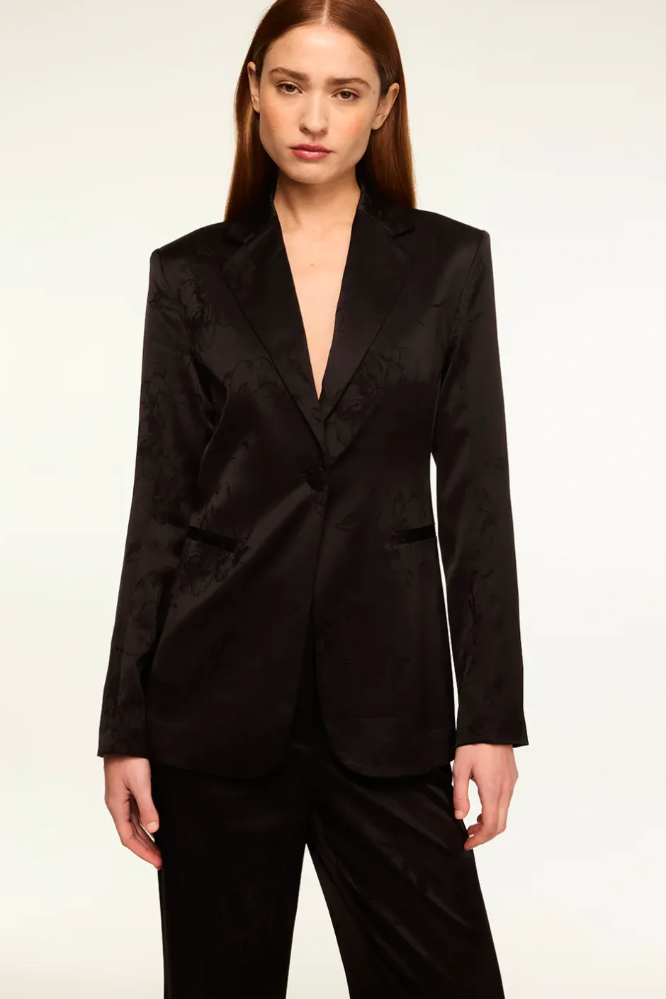 MISA Los Angeles LAUREN BLAZER Blackjacquard New