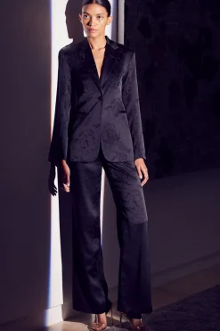 MISA Los Angeles LAUREN BLAZER Blackjacquard New