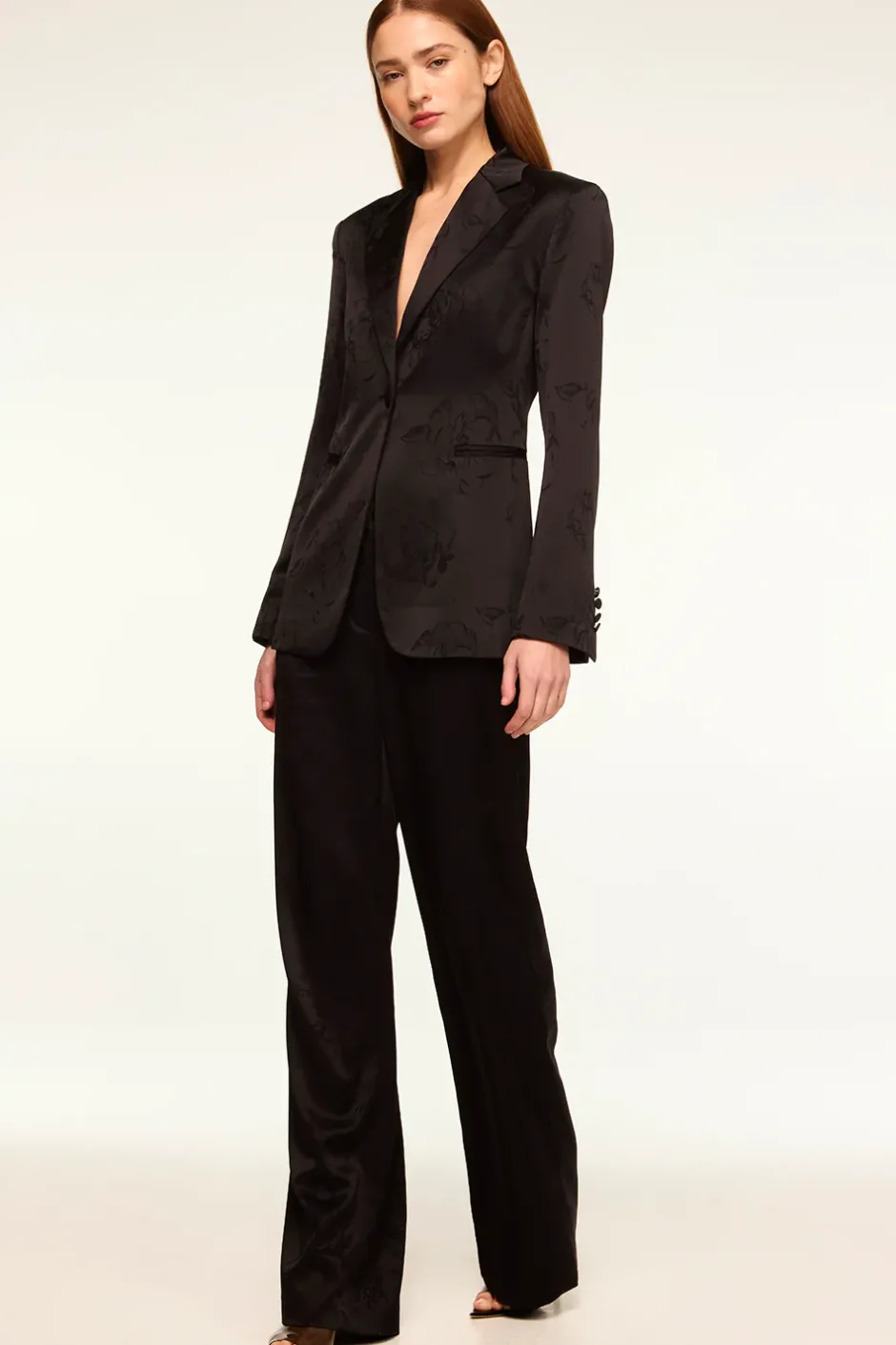 MISA Los Angeles LAUREN BLAZER Blackjacquard New