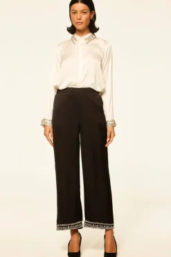 MISA Los Angeles LEIA PANT Blacksatin Online