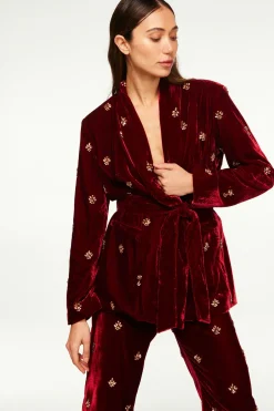MISA Los Angeles LENA BLAZER Garnetvelvet New
