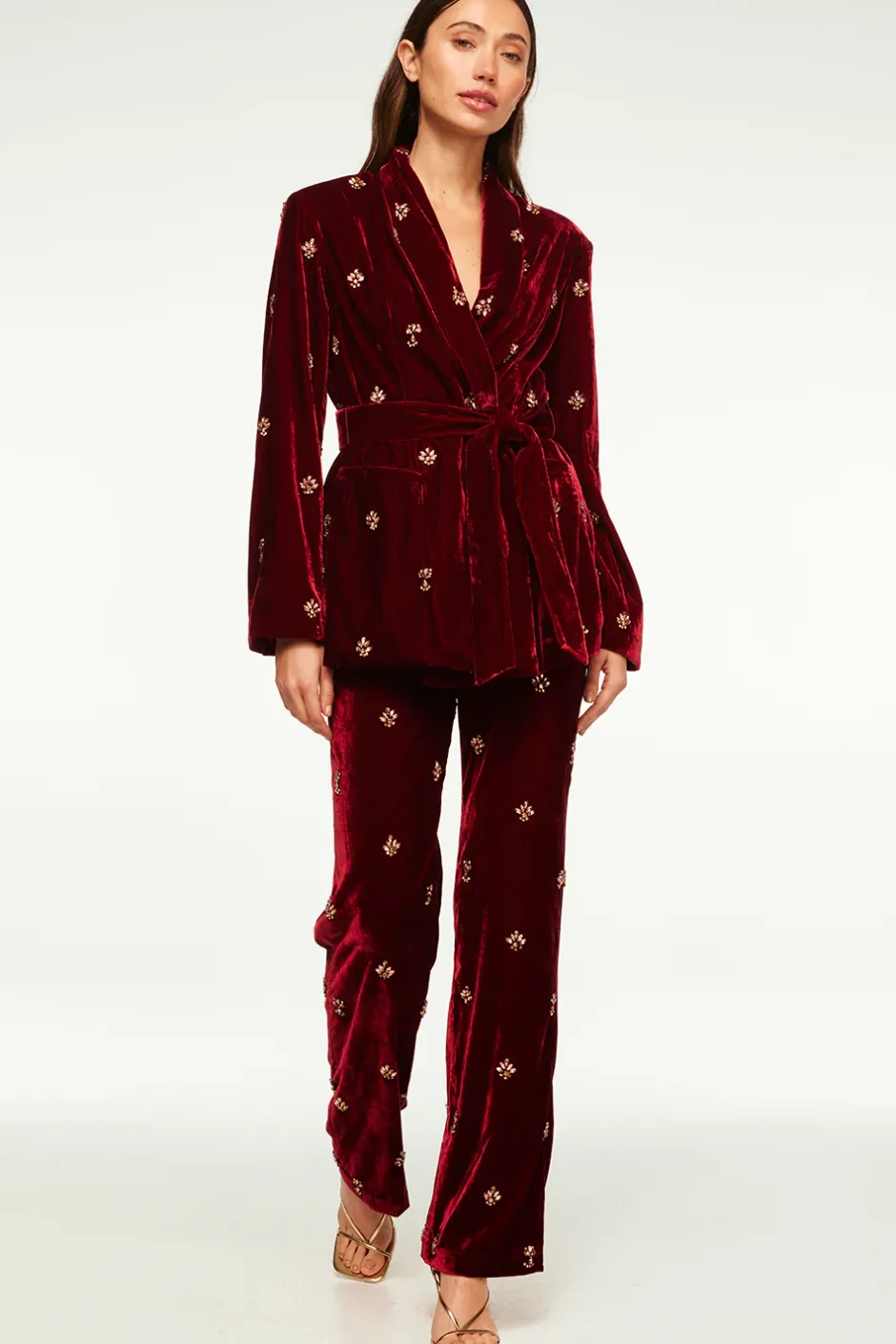 MISA Los Angeles LENA BLAZER Garnetvelvet New