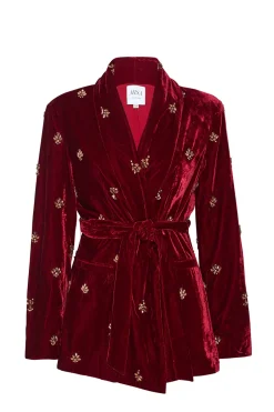 MISA Los Angeles LENA BLAZER Garnetvelvet New