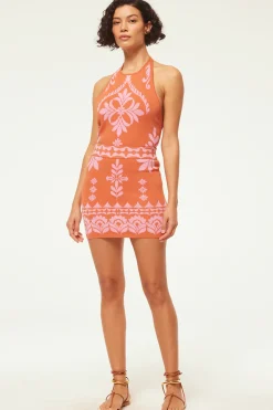 MISA Los Angeles LENI SKIRT Pinkflorasantiago Discount