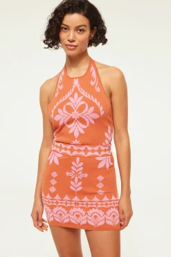 MISA Los Angeles LENI SKIRT Pinkflorasantiago Discount