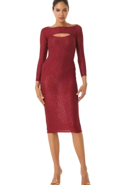 MISA Los Angeles LISETTE DRESS Lipstickred Sale