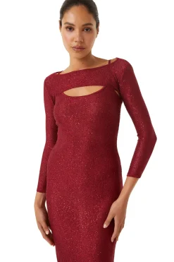 MISA Los Angeles LISETTE DRESS Lipstickred Sale
