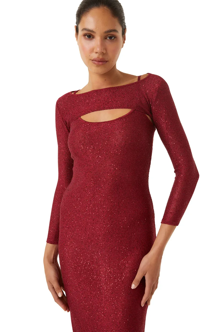 MISA Los Angeles LISETTE DRESS Lipstickred Sale