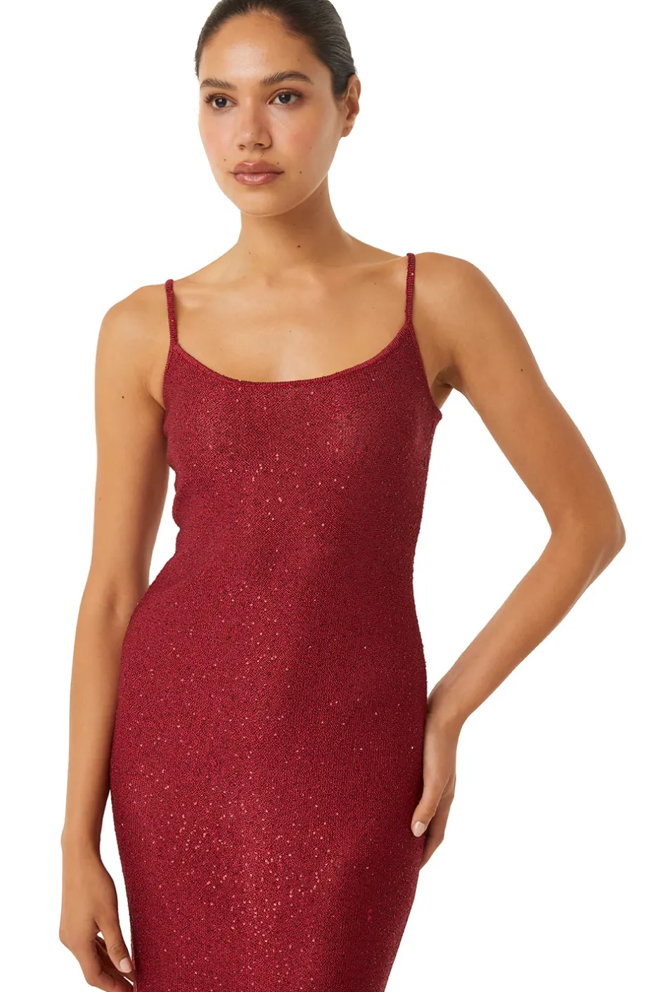 MISA Los Angeles LISETTE DRESS Lipstickred Sale