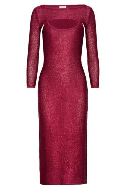 MISA Los Angeles LISETTE DRESS Lipstickred Sale