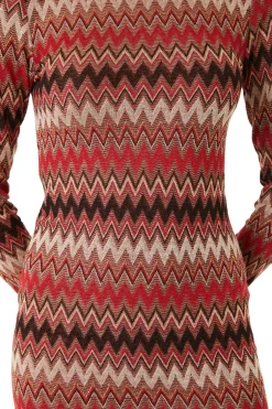 MISA Los Angeles LIV DRESS Winterchevron Fashion