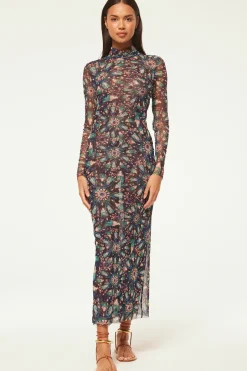 MISA Los Angeles LIV DRESS Indigoburst Clearance