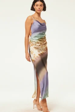 MISA Los Angeles LIVIA DRESS Ceruleanombre Fashion