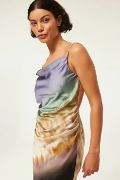 MISA Los Angeles LIVIA DRESS Ceruleanombre Fashion