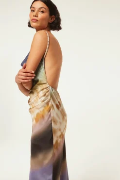 MISA Los Angeles LIVIA DRESS Ceruleanombre Fashion