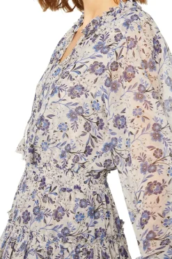 MISA Los Angeles LORENA DRESS Ceruleanfloral Outlet