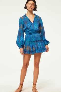 MISA Los Angeles LORENA DRESS Cobaltpalms New