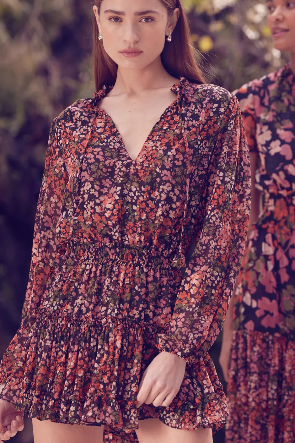 MISA Los Angeles LORENA DRESS Autumnflora Outlet