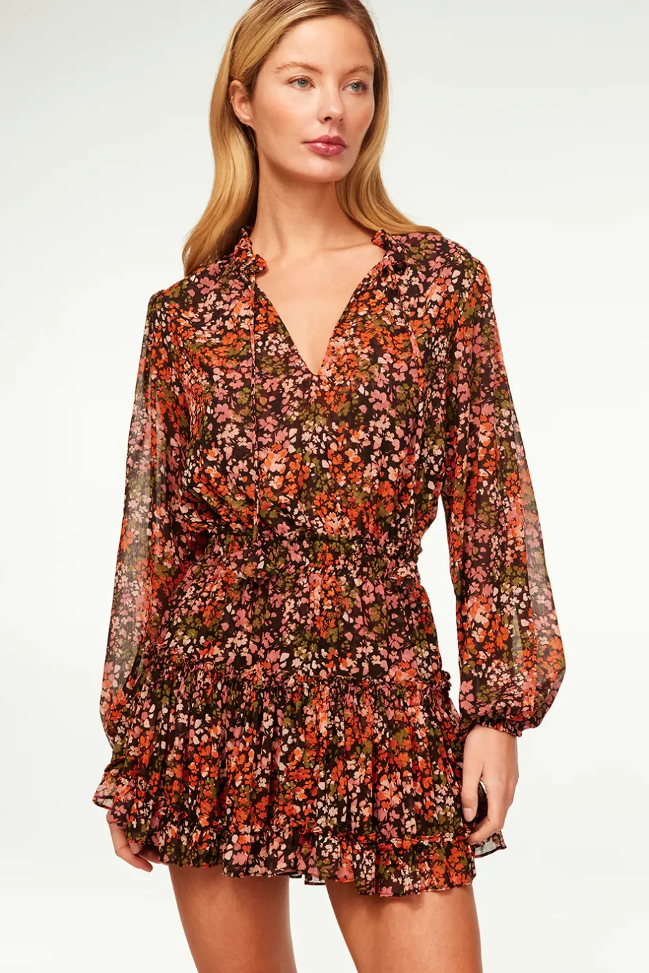 MISA Los Angeles LORENA DRESS Autumnflora Outlet