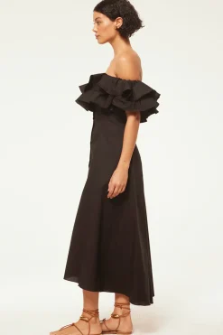 MISA Los Angeles LORETTA DRESS Blackpoplin Fashion