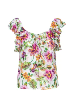 MISA Los Angeles LUCA TOP Floraexoticachiffon Discount